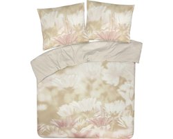 DoubleDry Dekbedovertrek My Design 100% katoen - Eenpersoons 140x200 cm + 1 Kussensloop - gerbera