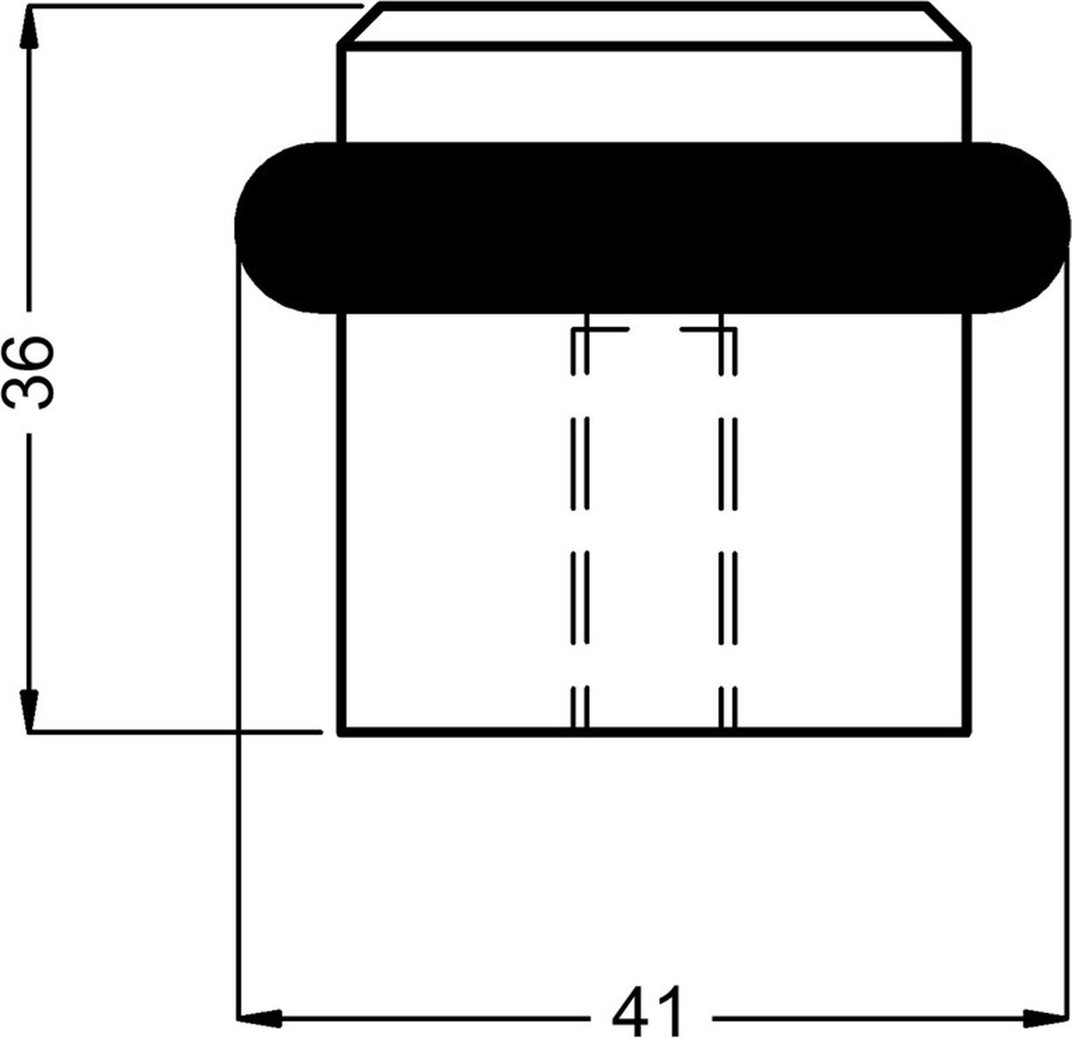 Hermeta DEURBUFFER VLOER MAT ZWART (4735-18E)