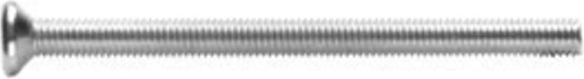INTERSTEEL Bout 6-kant 100mm tbv RVS veiligheidsrozet deurdikte 85/87mm