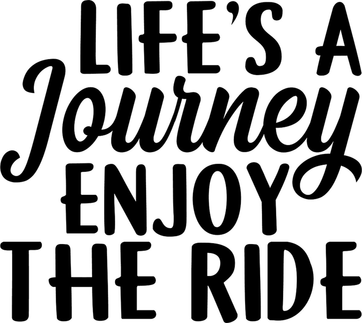 Motor sticker - Life's a journey