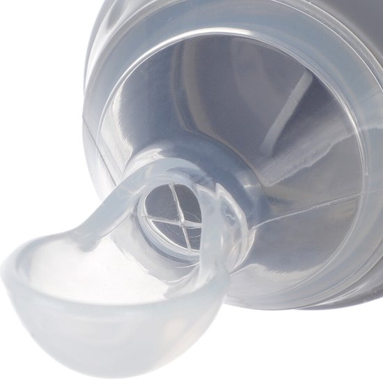 Haakaa Dispensing spoon - Siliconen lepel met bakje in 1 - Baby 4 maanden+ - Grijs van HaaKaa — afbeelding 4