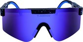 Flamengo® Sport Zonnebril - Viper Glasses - Fietsbril - Wielrenbril - Hardloopbril - Festival Rave Space Bril - TR90 Frame + TAC Lens - Wintersport Ski - UV400 Gepolariseerd - Paars