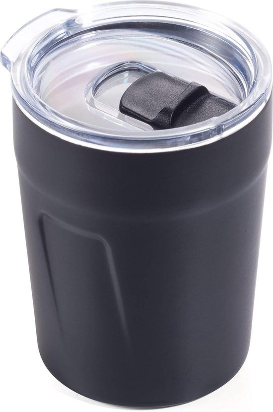 Termohrnek na teplé nápoje Espresso Doppio Troika, černý | Business Style
