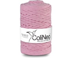 ColiNea - Touw - katoenen - koord - Katoenkoord - macramé - 5 mm x 100 m - roze