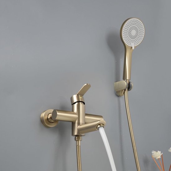 Radius Waterval Badkraan | Chroom Thermostatisch Met Handdouche Badrandmontage Bse 5503 00006