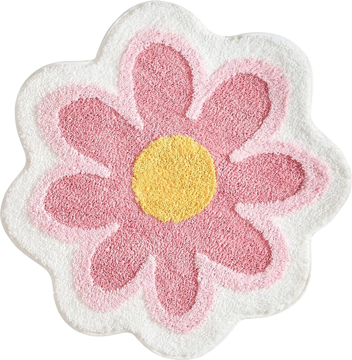 Schattige antislip badmatten, 60 x 60 cm, schattige badmat, roze bloementapijt, wasbaar badtapijt, waterabsorptie, bloemen, zachte antislip badmat, voor slaapkamer, keuken, badkamer