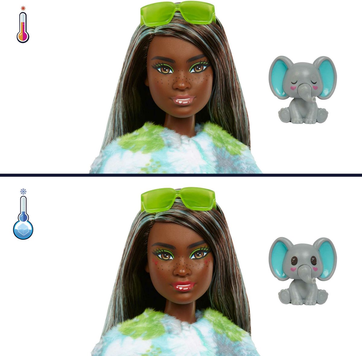 Barbie Cutie Reveal Jungle - Barbiepop - Olifant met verrassingsaccessoires — afbeelding 4