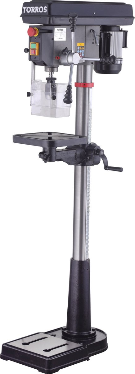 Professionele kolomboormachine boren tot ø 20 mm opname MK2 600W 230V 12 snelheden 71 kg Torros DF20M