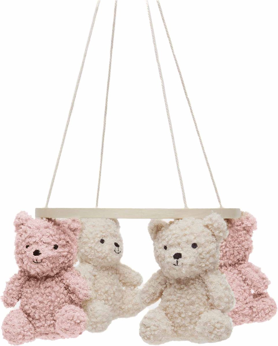 Jollein Baby mobiel Teddy Bear Wild Rose/Naturel
