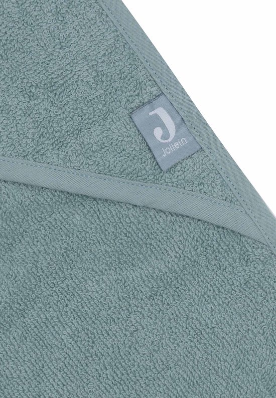 Jollein - Badcape Badstof 100x100cm - Baby Handdoek met Badcape, Omslagdoek, Badponcho - Sea Green van Jollein — afbeelding 3