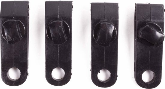 CHPN - Zeil straktrekken - Clips om zeil of tapijt strak te trekken - Camping - Outdoor - 4 stuks - Zwart - clipjes - Vakantie - Tent van CHPN — afbeelding 2