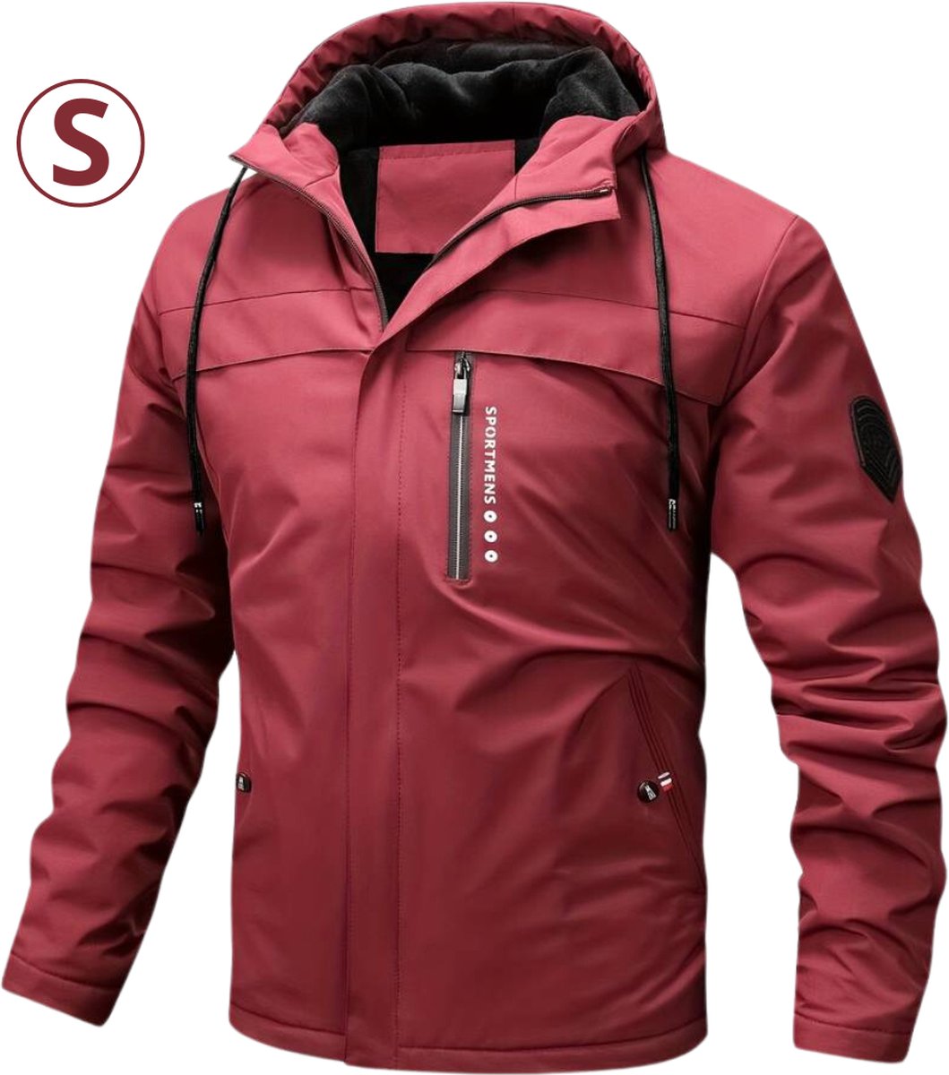 Nivard Parka Heren Winterjas Heren Winter Jas Volwassen Rood