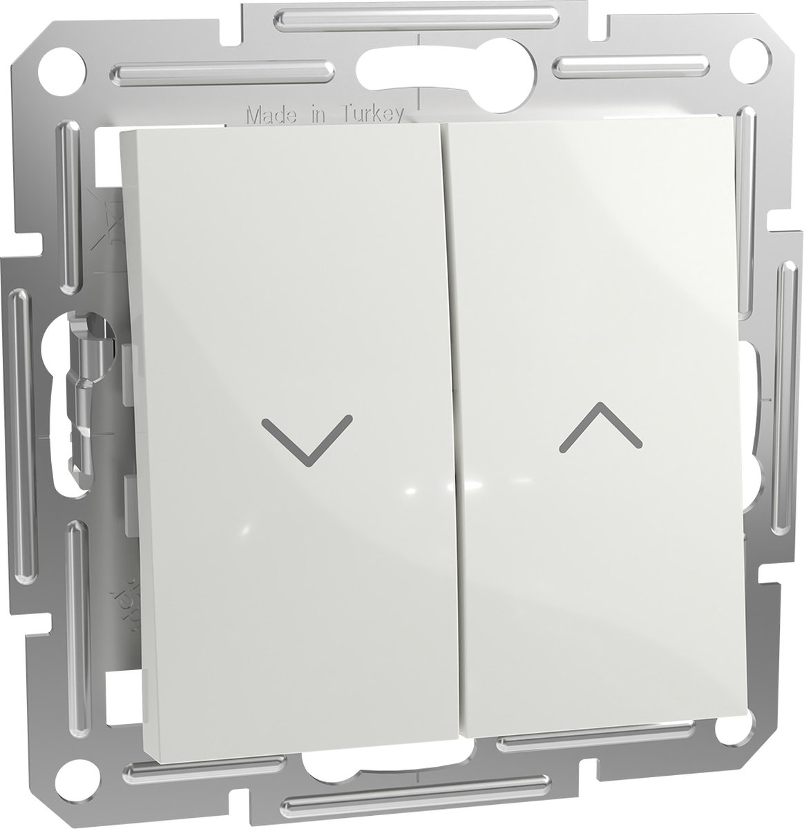 JALOEZIE PUSH-BUTTON, zonder frame, WIT, ASFORA