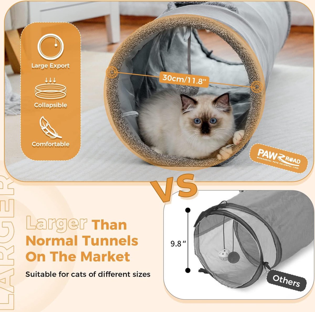 BOTC Kattentunnel - Grijze Speeltunnel thumbnail 4