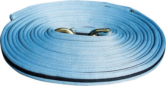 Harrys Horse - Soft Longeerlijn - 8 Meter - Lichtblauw Navy