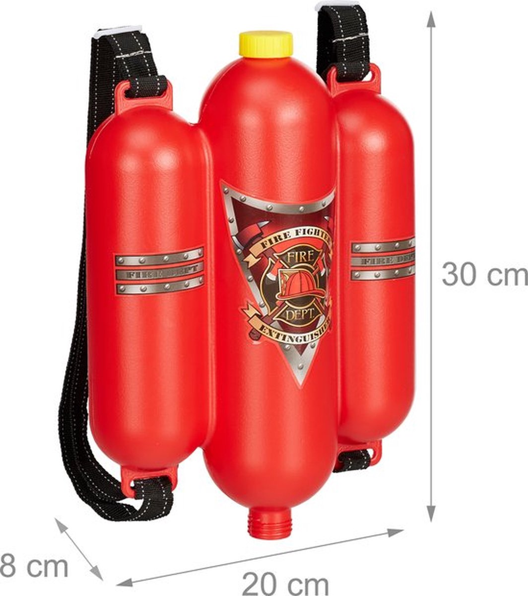 WVspecials brandweer Brandblusser Rugzak Waterpistool - Rood - Waterpistool Space met Pomp - Waterpistool - Super Soaker - Water Pistool - Waterpistool Jongens - Watergeweer — afbeelding 5