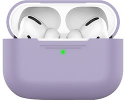 KeyBudz Elevate Hoesje AirPods Pro 2 – Strakke en Veilige Pasvorm – Premium Siliconen Constructie – Behoudt Draadloze Oplaadcompatibiliteit - Paars