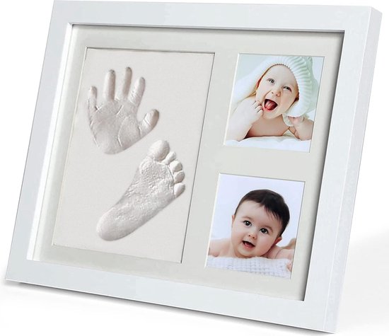 Baby Handafdruk Voetafdruk Herinnerings Kit - Baby Foto´s Fotolijstje voor Pasgeborenen - Babykamer Herinnering Kunst Kit Lijsten van Aitakatta — afbeelding 2