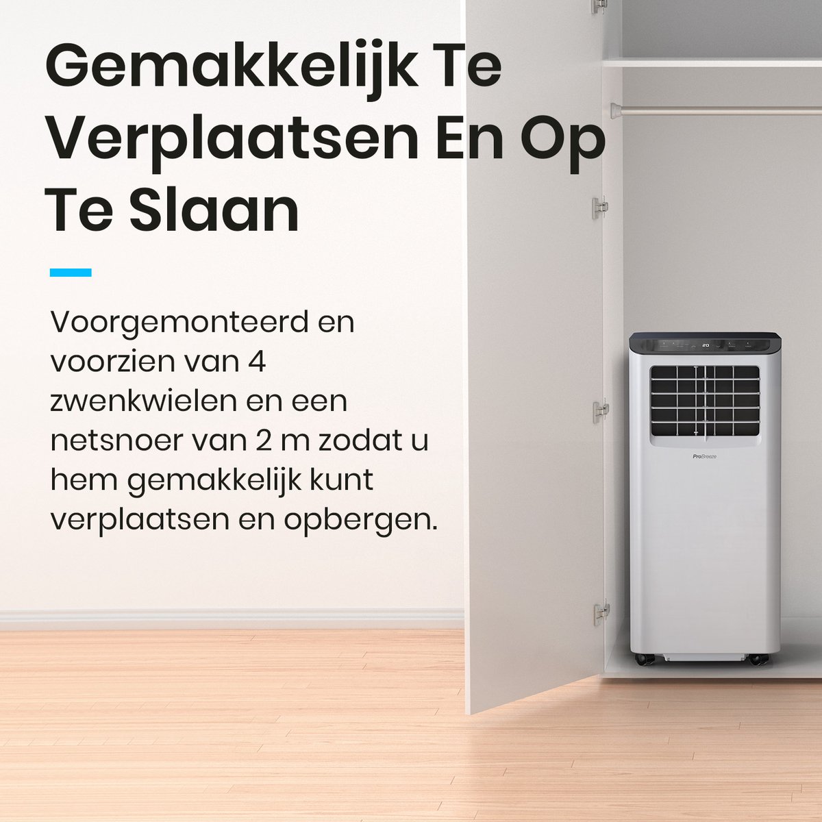 Pro Breeze Mobiele Airco 9000 BTU met WiFi thumbnail 8