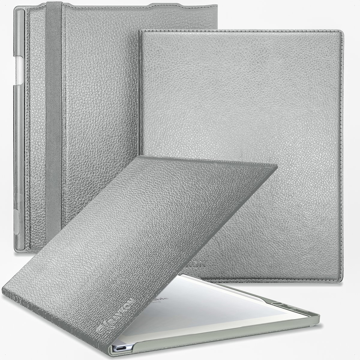 Raykon Deluxe Hoes Geschikt voor Remarkable 2 - Dunne Tablet Cover - Case - Grijs
