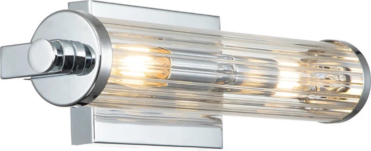 Kichler LED Wandlamp Azores | 2X E14 Max 40W | IP44 | Polished Chrome