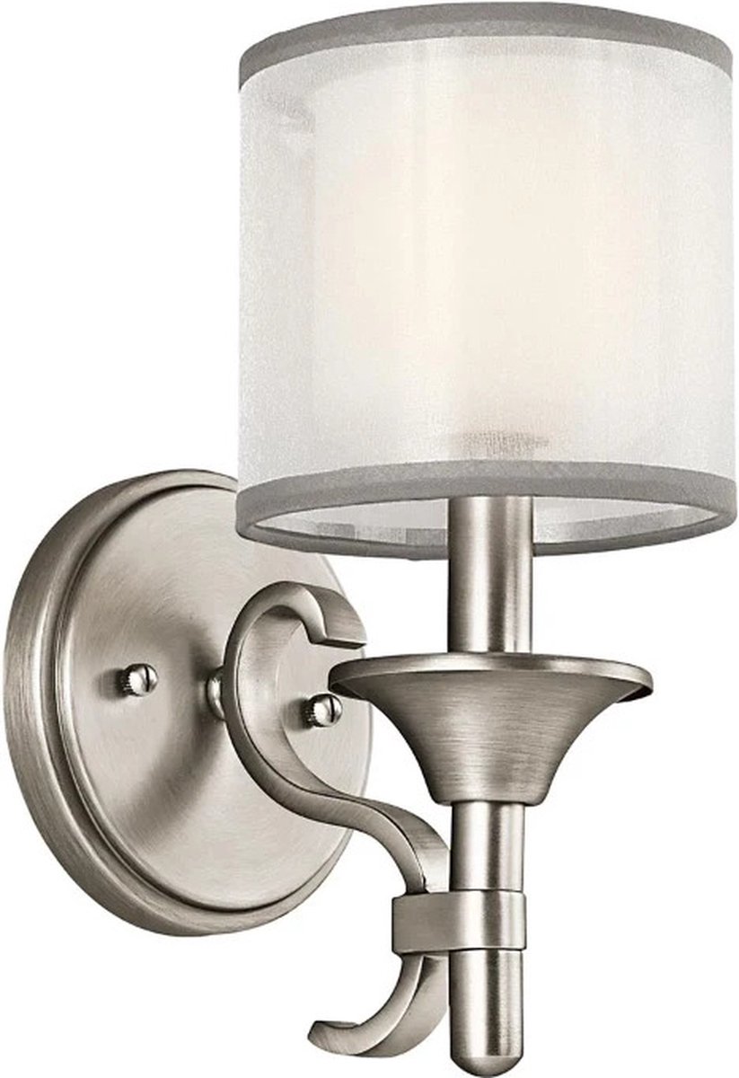 Moderne Wandlamp - Steady Lighting - Kunststof - Modern - E14 - L: 17.9cm - Voor Binnen - Woonkamer - Eetkamer - Blauw
