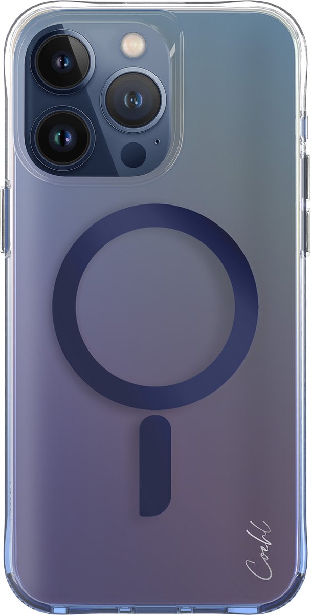 Coehl Hoesje Geschikt voor iPhone 15 Pro Max Hoesje - Coehl Dazze MagSafe Backcover - blauw