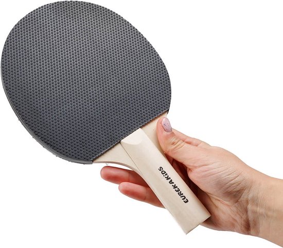 Set De Ping Pong Tencoz - 4 Raquettes + 6 Balles, Manche 7 Plis Peuplier