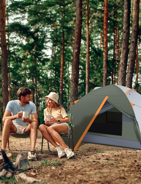 Campingtent, werptent, koepeltent, waterdicht, winddicht, dome tent 2-3, ultralichte tent voor camping, outdoor, trekking van Camp — afbeelding 2