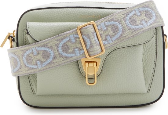 COCCINELLE Cuir Sac à épaule bandoulière Beat Soft Ribb Crossbody Bag Grained Leather Celadon Green Menthe