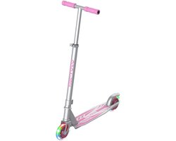 foto van RideoVOLO Luxe Kinderstep - Aluminium Step - Lichtgevende wielen - Roze