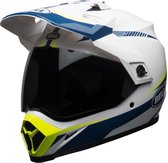 Bell Crosshelm/Endurohelm MX-9 Adventure MIPS® Gloss White/Blue/Yellow Torch-S