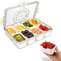 Plateau à Collation avec Couvercle, Bonbons Noix de Service Plateau Apéritif avec Couvercle