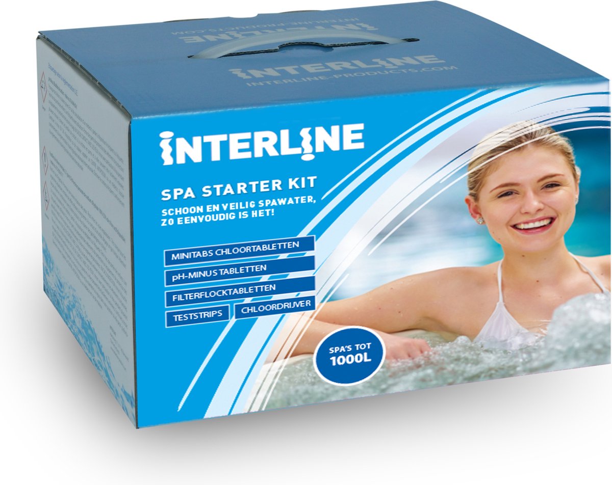 Interline Spa Starter Kit Waterbehandeling – Compleet Onderhoud voor Opblaas- en Kleine Spa's tot 1000 Liter