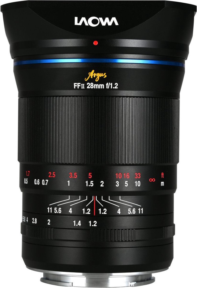 Laowa Argus 28mm f/1.2 FF MILC Groothoeklens Zwart RF-Mount