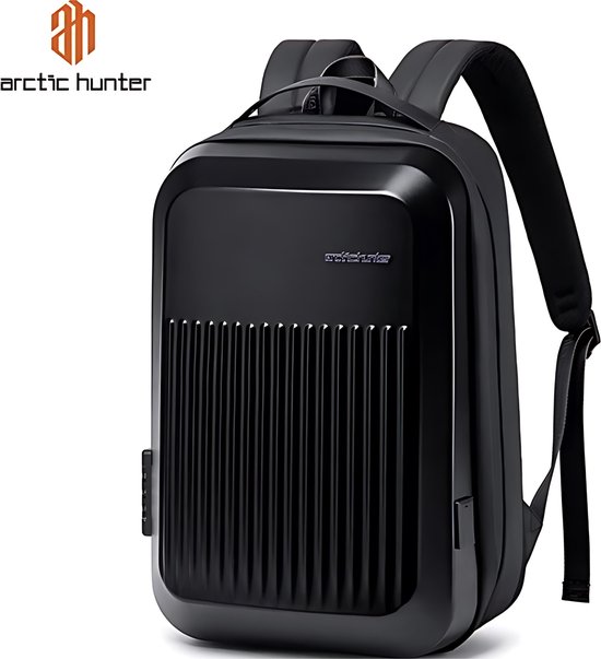 Foto: Arctic hunter hardcase rugzak motortas rugtas backpack zwart 27 liter usb anti diefstal