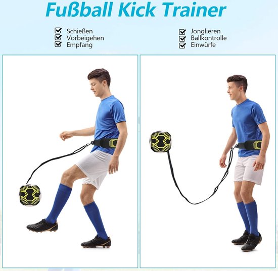 Voetbal Trainingsaccessoire: Handsfree Schiettrainer voor Solo Oefening — afbeelding 2