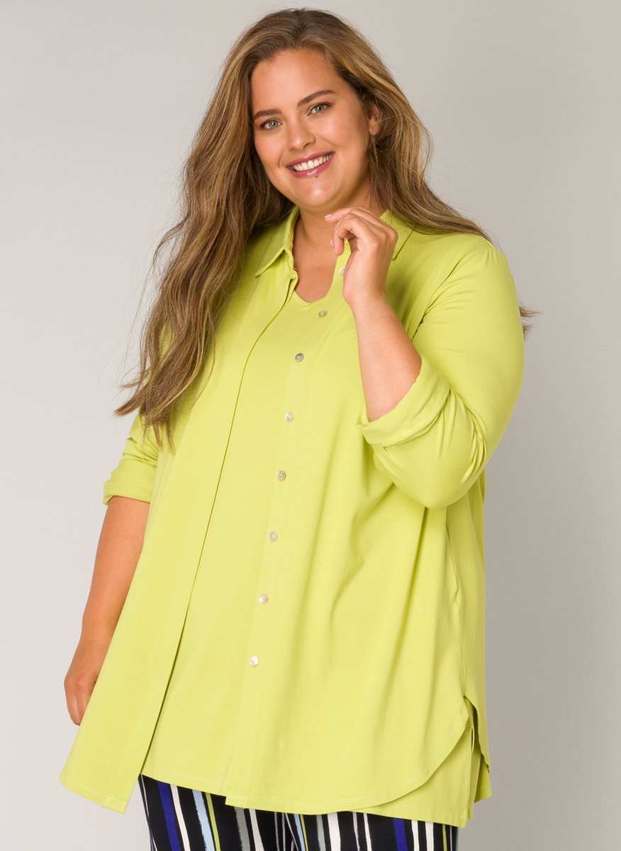 COLLETTA uni blouse lm