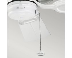 Plafondventilator met verlichting - Kevlar - 42in / 107cm ventilator - mat wit