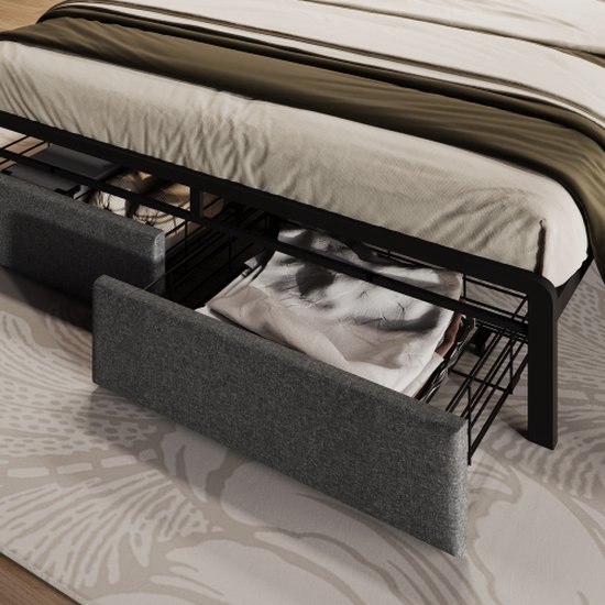 Gestoffeerd Tweepersoonsbed 160x200cm, Hoofdbord Met Opbergruimte En Usb Type C Oplaadfunctie Lattenbodem Linnen Beige Gestoffeerd Tweepersoonsbed 160x200cm, Hoofdbord Met Opbergruimte En Usb Type C Oplaadfunctie Lattenbodem Linnen Beige