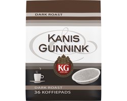 Kanis & Gunnink Dark Roast koffiepads - 10 x 36 pads
