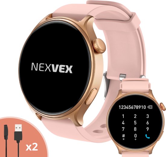 Nexvex Ultra 2X Smartwatch voor Dames Sporthorloge met Belfunctie Meditatie . bol
