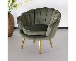 Product: Kinderfauteuil 1 persoons belle kinderstoel donkergroen, van het merk  Lizzely Garden & Living