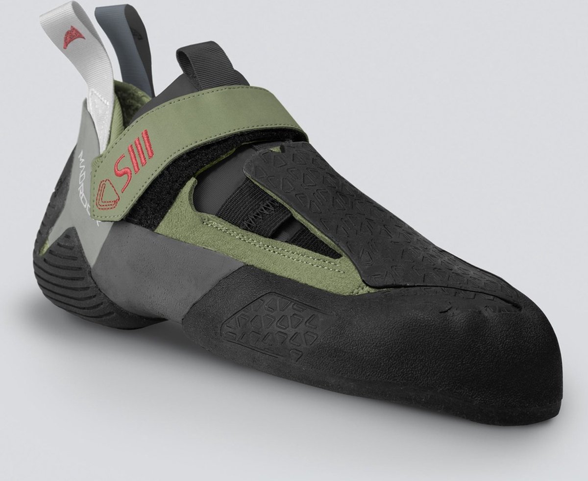 Mad Rock - Shark III HV - Klimschoen - Boulderschoen- Science Friction 3.0 Rubber, Vegan, Medium Stijfheid - EU maat 37 - Vegan Friendly