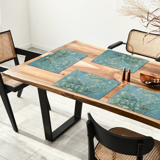 Set de table - Van Gogh - Blossom - Maîtres anciens - Vincent van Gogh - 45x30 cm - 6 pièces - Résistant à la chaleur - Antidérapant - Pad - Amovible