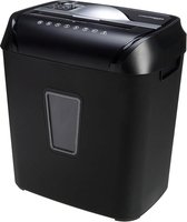 Bol.com Doorsnede kruisversnipperaar voor 10-12 vellen - papier en creditcards - zwart aanbieding