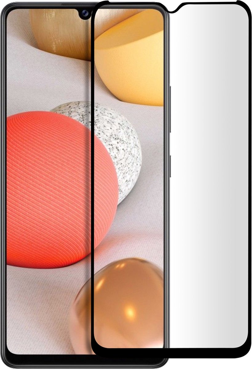 Gehard Glas Geschikt voor Samsung Galaxy A42 9H Anti-vlekken Zwart