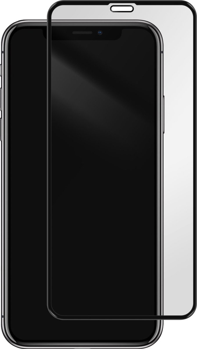 Avizar Film pour Geschikt voor Apple iPhone X / XS Verre Trempé ultra-résistant Dureté 9H, Zwart