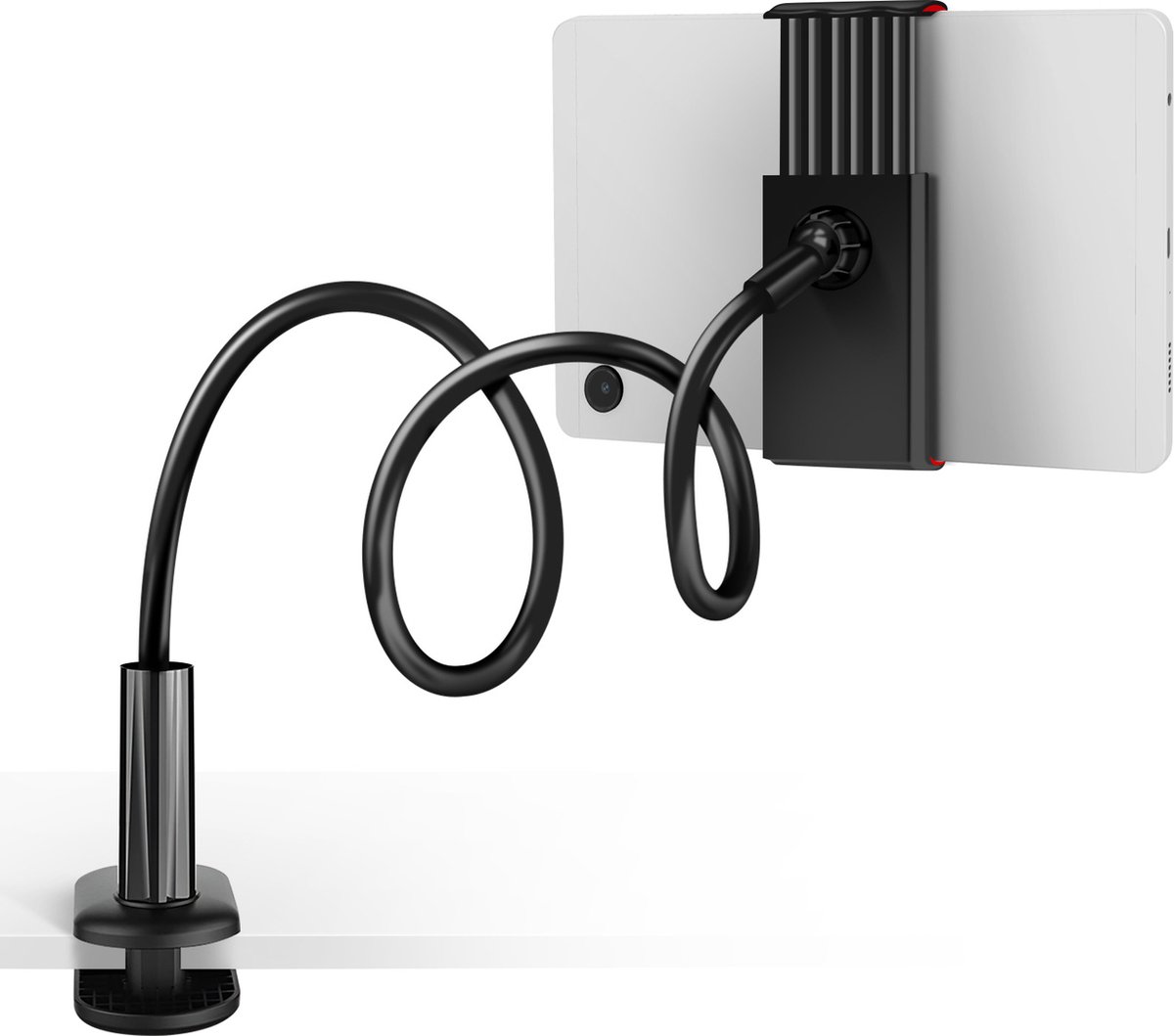 Avizar Kantoorhouder 360° draaibaar met flexibele arm, Zwart