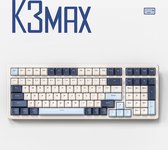 Fuegobird K3MAX Mechanisch Gaming Toetsenbord - 100keys - Gasket Mod - Rode Switch - QWERTY - Mechanical RGB Backlight Keyboard - Blueberry
